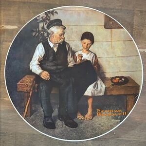 Vintage 1979 Norman Rockwell Art - collectors plate “The Lighthouse Keeper’s”
